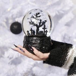 Dolls Kill Goth Winter Deadland Grave Cemetery Snow Globe
